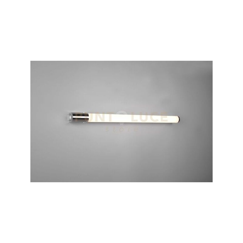 foto del prodotto piera h2o applique led 16w 1650lm, 3000k bordo cromo con presa corrente ed interruttore ip44 l. 79cm