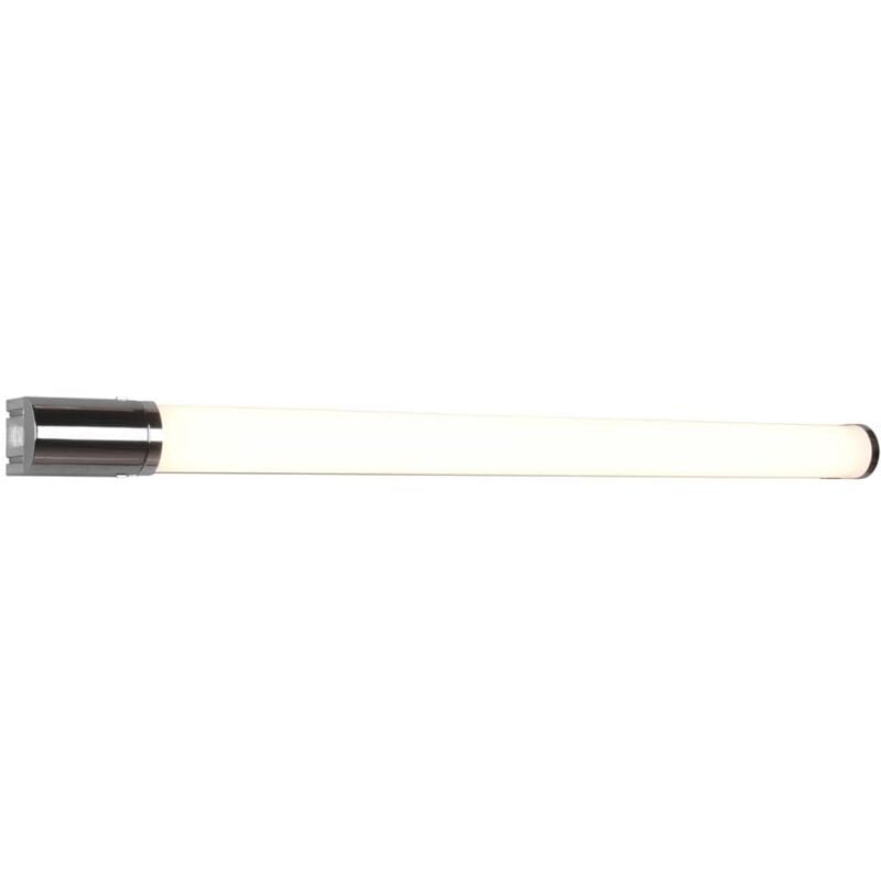 foto del prodotto piera h2o applique led bordo cromo con presa corrente ed interruttore ip44 l. 79cm