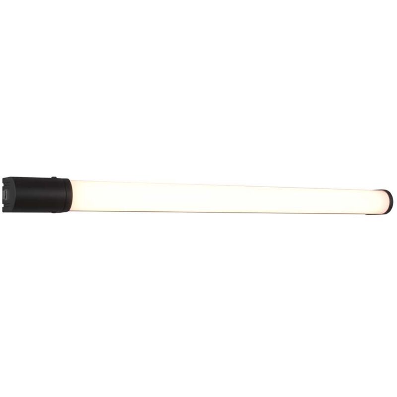 foto del prodotto piera h2o applique led bordo nero con presa corrente ed interruttore ip44 l. 79cm