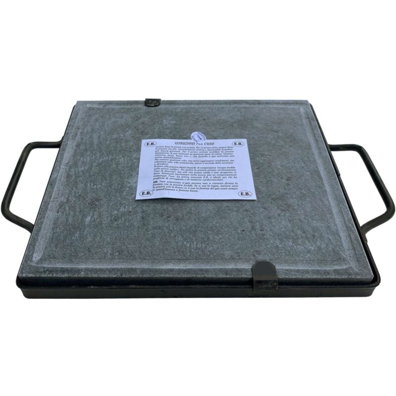 foto del prodotto pietra ollare con telaio nero cm. 30x40