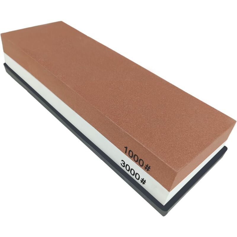 foto del prodotto pietra per affilare 1000 000 ultima versione , affilacoltelli professionale 2 in 1 pietra per affilare a doppia faccia con base in silicone