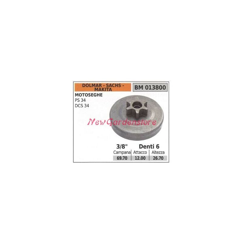 foto del prodotto pignone dolmar motore motosega ps 34 dcs 34 3 8 denti 6 013800