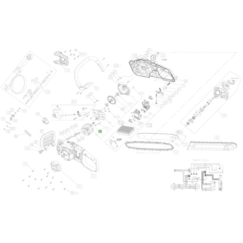 foto del prodotto pignone originale worx per motosega wg 385 e xr50042378