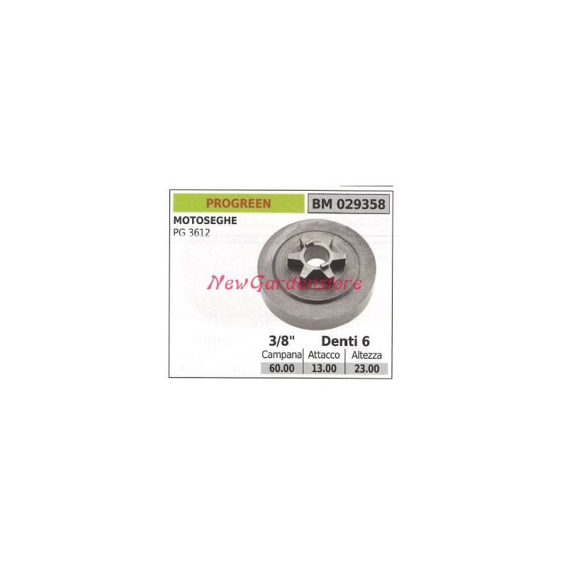foto del prodotto pignone progreen motore motosega pg 3612 3 8 denti 6 029358