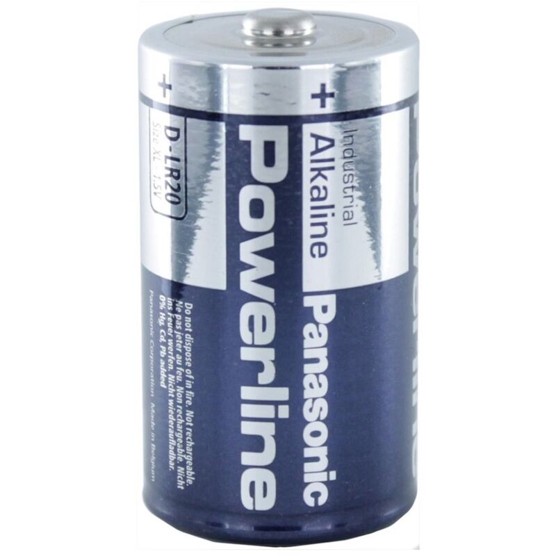foto del prodotto pila alcalina 1,5v panasonic powerline torcia, d, lr20, mn1300