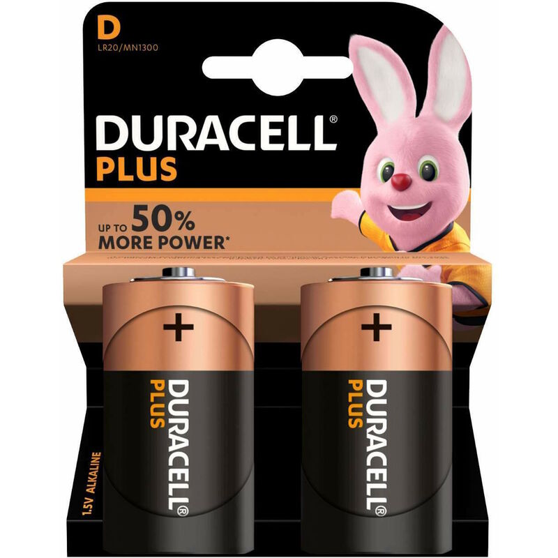 foto del prodotto pila alcalina torcia mn1300 d coppia 2 pezzi alkalina torce batteria duracell