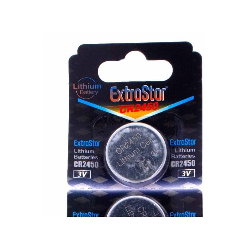 foto del prodotto pila batteria a bottone extrastar cr2450 3v confezione da 5 pile