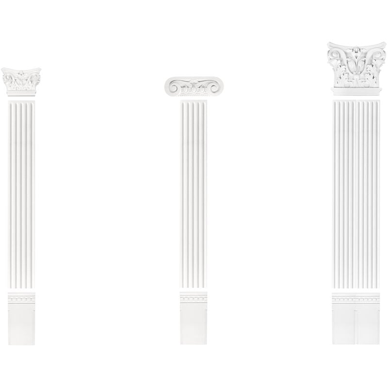 foto del prodotto pilastro 135x20mm decorazione a stucco in rilievo pu grand decor pl253 capitale