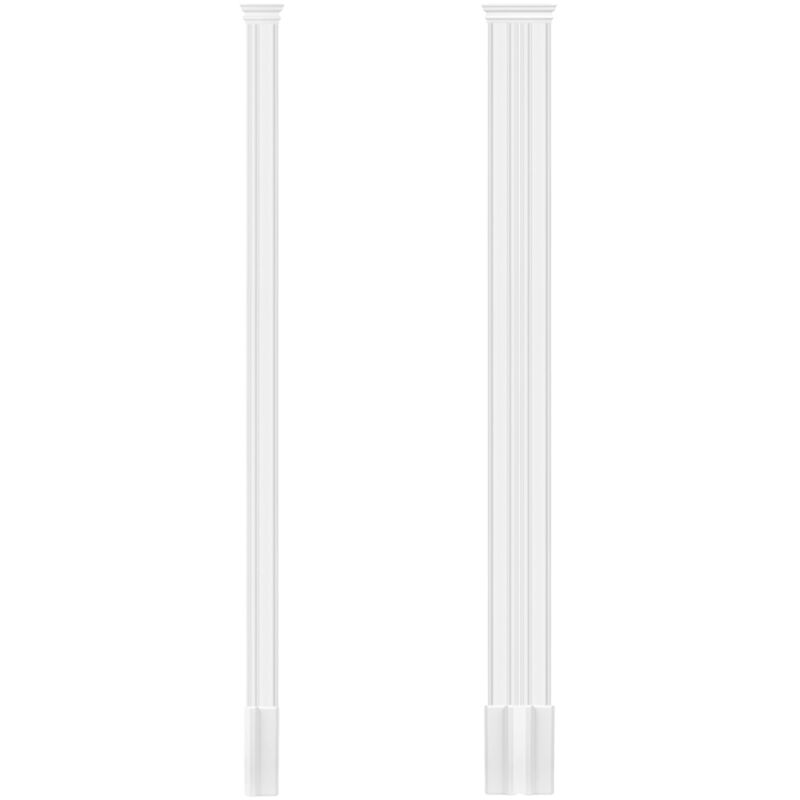 foto del prodotto pilastro 93x32mm decorazione a stucco in rilievo murale in pu perfetto d1511 capitale - modello 2