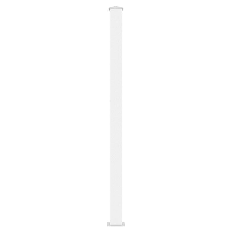 foto del prodotto pilastro per cancello in alluminio l15 cm x h190 cm bianco nereto