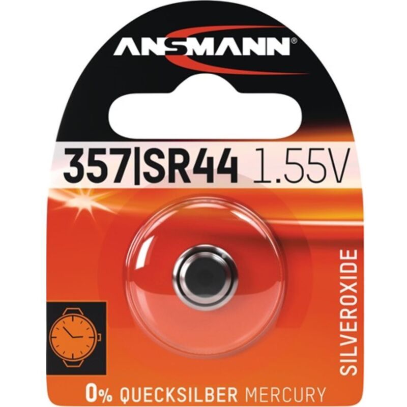 foto del prodotto pile a bottone 1,55 v 133 mah sr44 11,6x5,4 mm 1 pz foglio ansmann