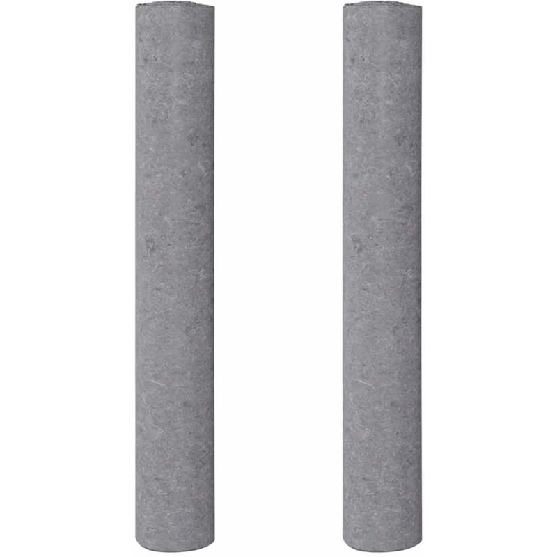 foto del prodotto pile antiscivolo da pittore 2 pz 10 m 180 g m grigio vidaxl