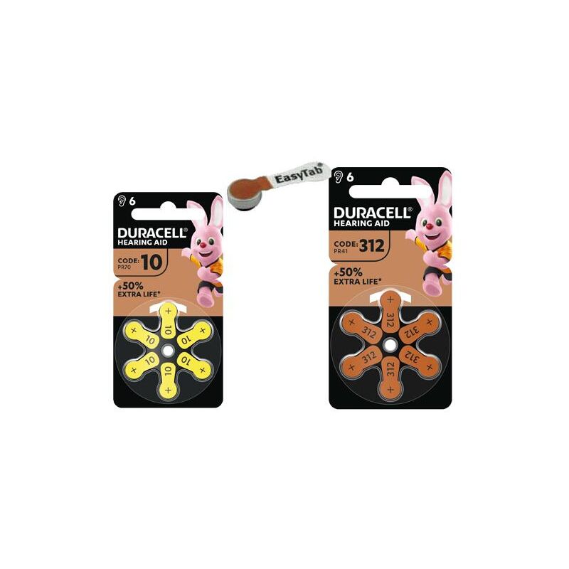 foto del prodotto pile duracell easy tab 312 bl.6 pz