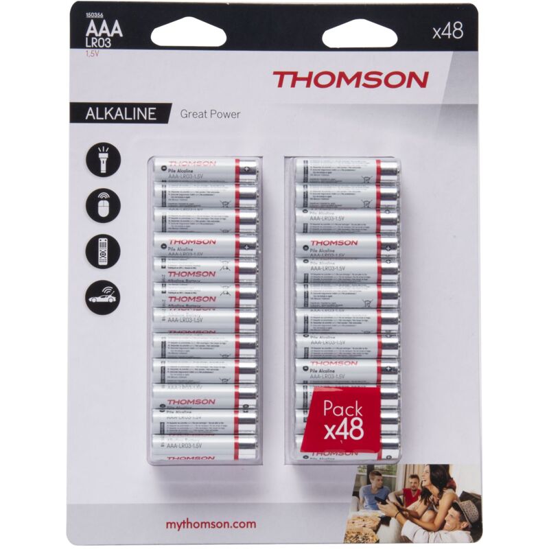 foto del prodotto pile lr3 tipo aaa thomson 48 pz