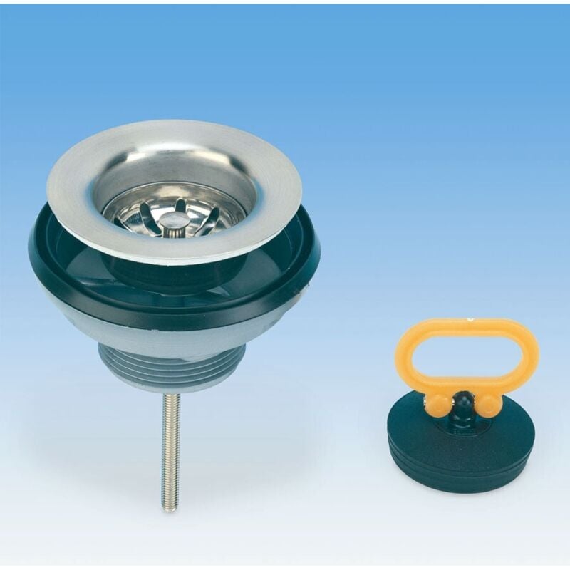 foto del prodotto piletta 1 1/2 gattinara + griglia estraibile in metallo.ideale per lavatoio in ceramica 2012.000