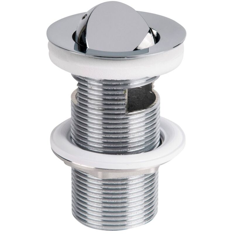 foto del prodotto piletta anti-ladro in ottone cromato per lavabo e bidet h.90 63 x 1.1 4 con troppopieno - mod. trotter -830.1805