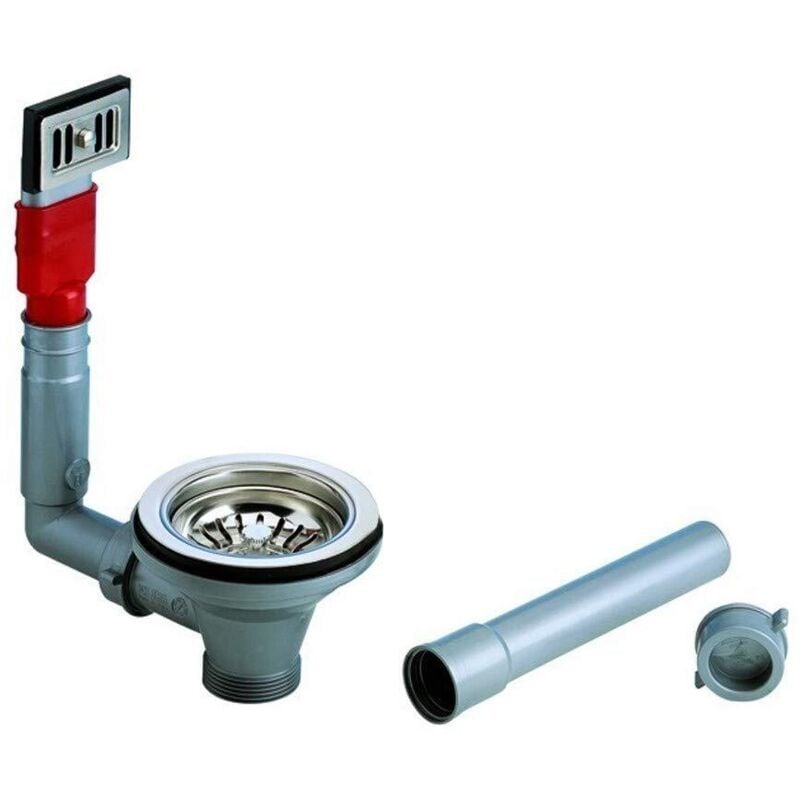 foto del prodotto piletta basket con troppo pieno per lavello in acciaio 11/2 lira spa