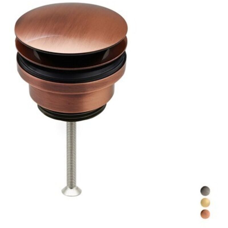 foto del prodotto piletta clic clac in ottone certificato nf 1 1 4 - dorata