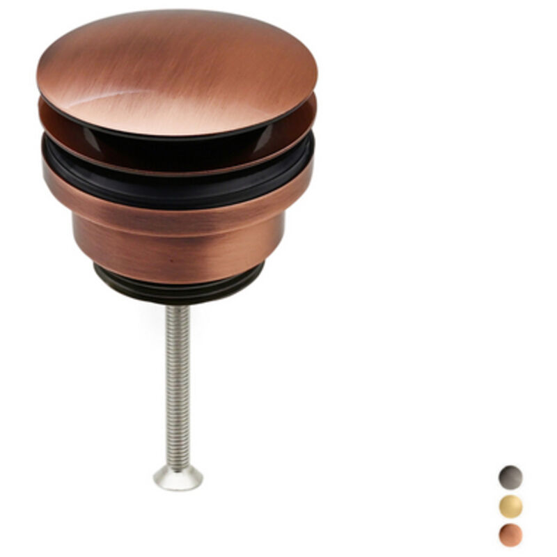 foto del prodotto piletta clic clac in ottone certificato nf 1 1 4 -ramata