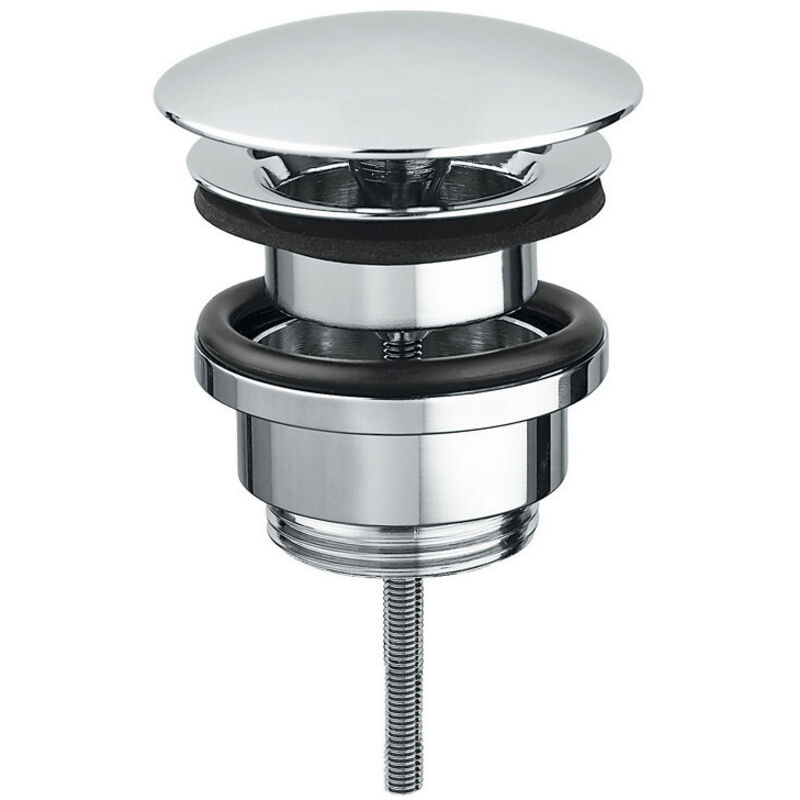 foto del prodotto piletta click-clack in ottone cromato per lavabo idral 0424 1