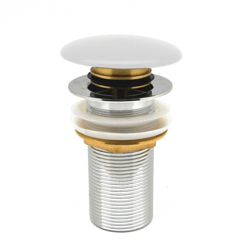 foto del prodotto piletta click-clack lavabo fancy matt senza troppo pieno bianco opaco