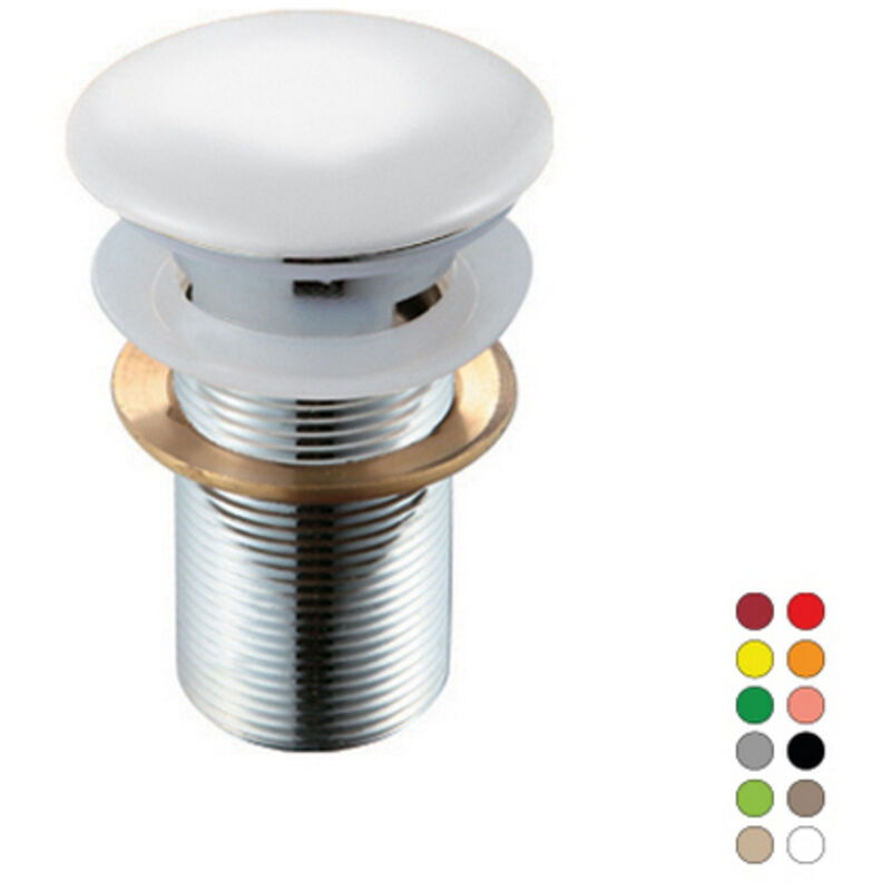 foto del prodotto piletta click-clack lavabo fancy senza troppo pieno grigio cemento