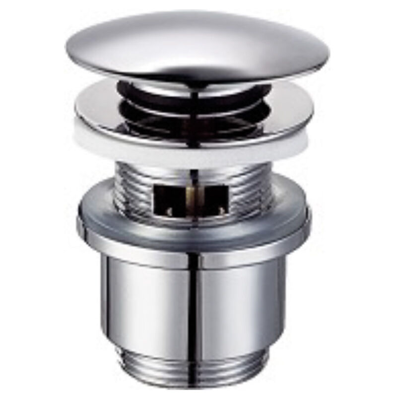 foto del prodotto piletta click clack round bassa con troppo pieno modello round idrhaus