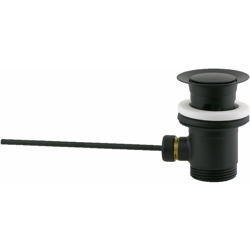 foto del prodotto piletta di scarico 1 1 4 colore nero opaco paffoni zsca002no nero opaco