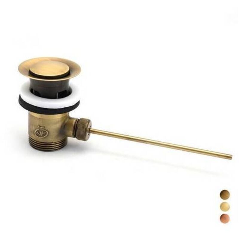 foto del prodotto piletta di scarico 11/4 11/4 bronzata