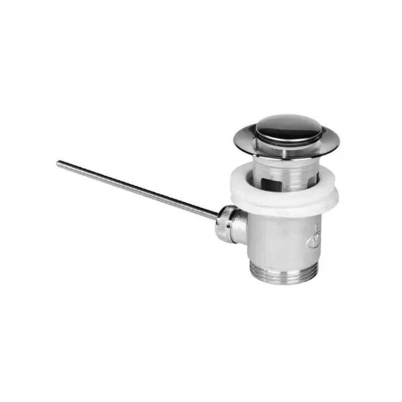 foto del prodotto piletta di scarico in ottone cromato con saltarello automatico per lavabo o bidet 11 4 ambra water