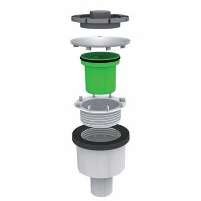 foto del prodotto piletta doccione foro 90mm con coperchio inox -