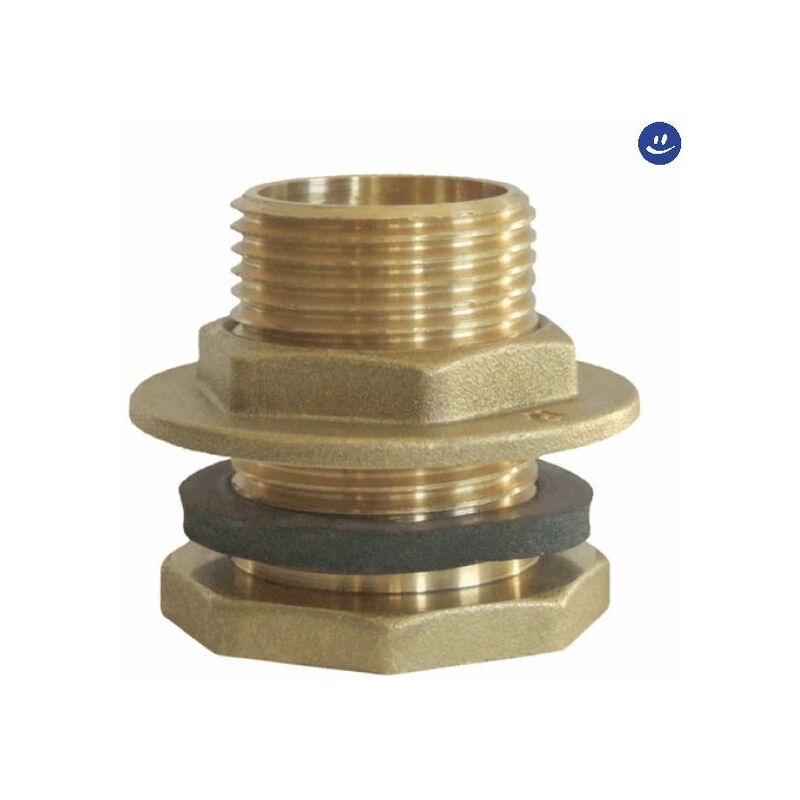 foto del prodotto piletta dritta in ottone giallo per cassone serie 1700 3 4 filetto interno 1 2 rinaldi e pettinaroli