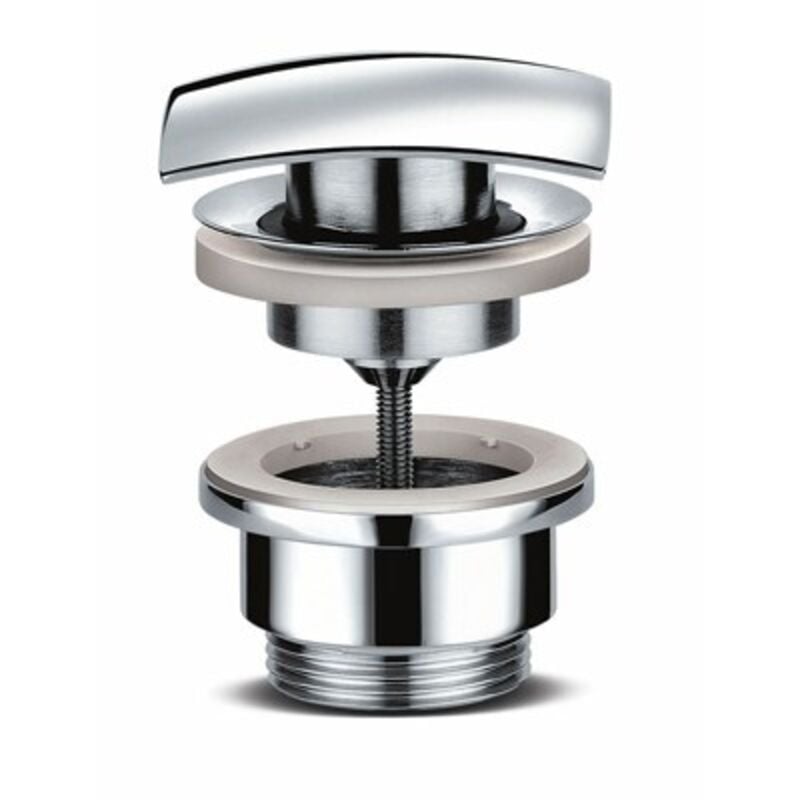 foto del prodotto piletta lavabo click-clack tappo quadro lux 1 1 4