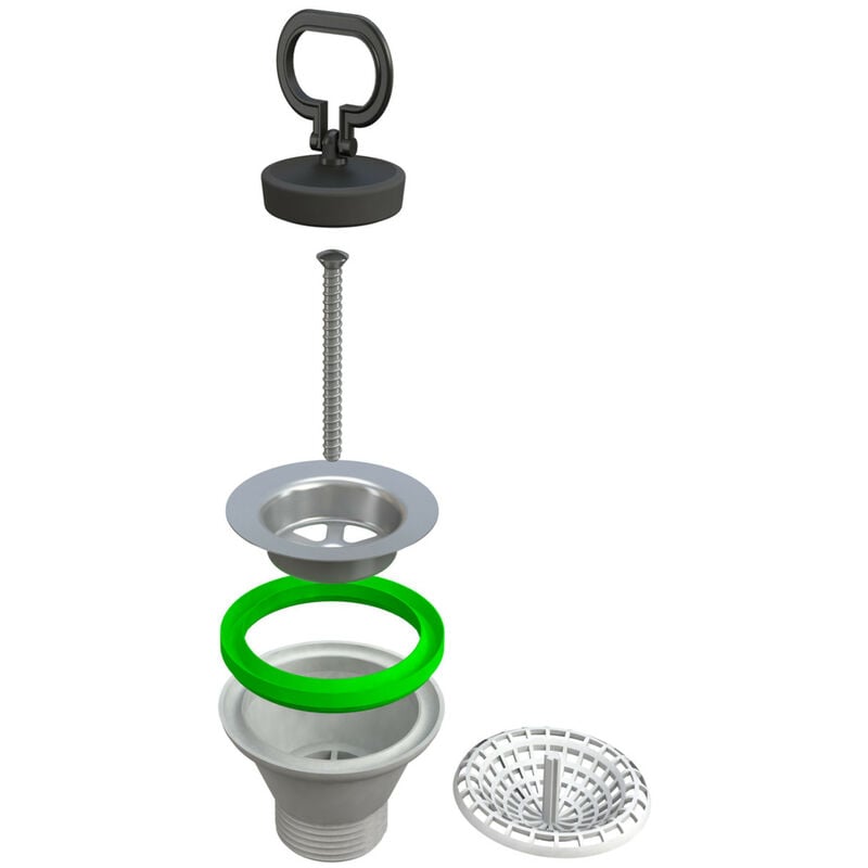 foto del prodotto piletta per lavelli 1 1 4 bonomini pvc gattinara f