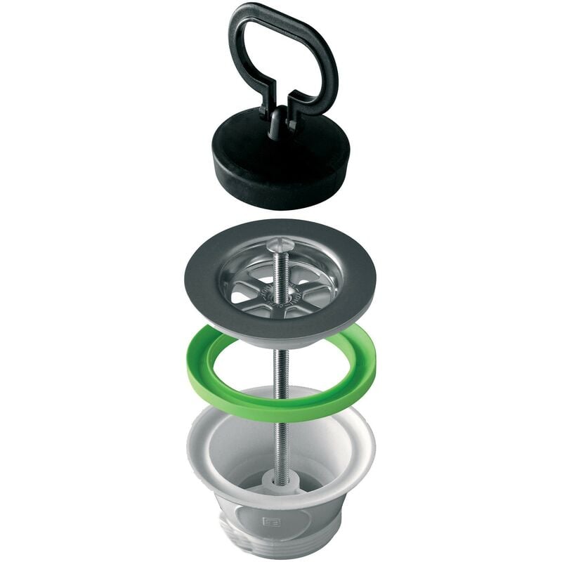 foto del prodotto piletta per lavello inox 1.1 2d.70 pz 1