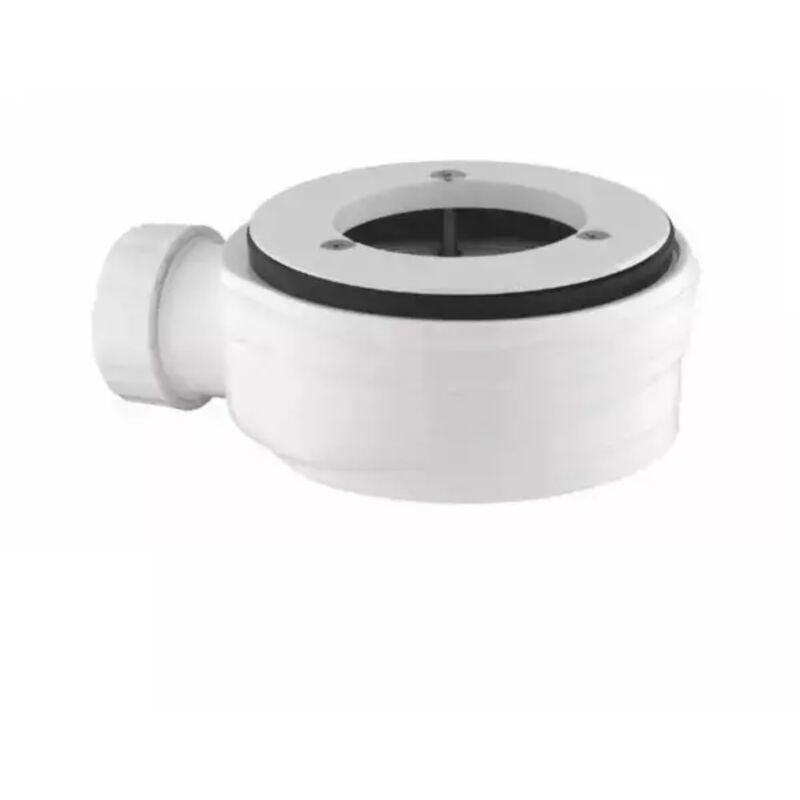 foto del prodotto piletta scarico sifonata ispezionabile e estraibile ribassata in polipropilene senza tappo altezza 59mm per piatti doccia 90 mm ribassata ed