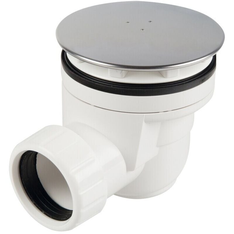 foto del prodotto piletta sifoide doccia d 60 mm coperchio inox 90 mm