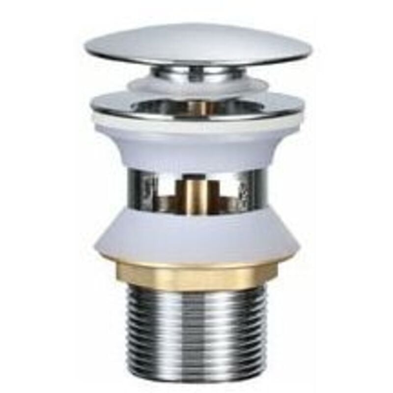 foto del prodotto piletta universale con troppopieno pop up piletta premi apri piletta cromata piletta per lavabo in ottone piletta per lavabo lavello cromo