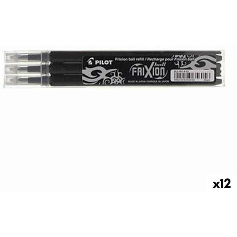 foto del prodotto pilot - set di ricambi frixion 0,7 penna 3 pezzi nero 12 unità