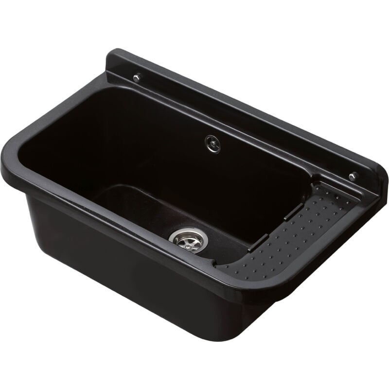 foto del prodotto pilozzo 60 in pp con griglia colore nero lucido