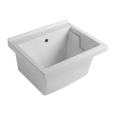 foto del prodotto pilozzo in ceramica 60x50 cm senza strizzatoio bianco