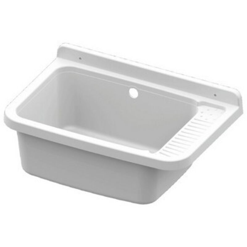 foto del prodotto pilozzo in resina bianco cm 50,4 x 33,4 x 24