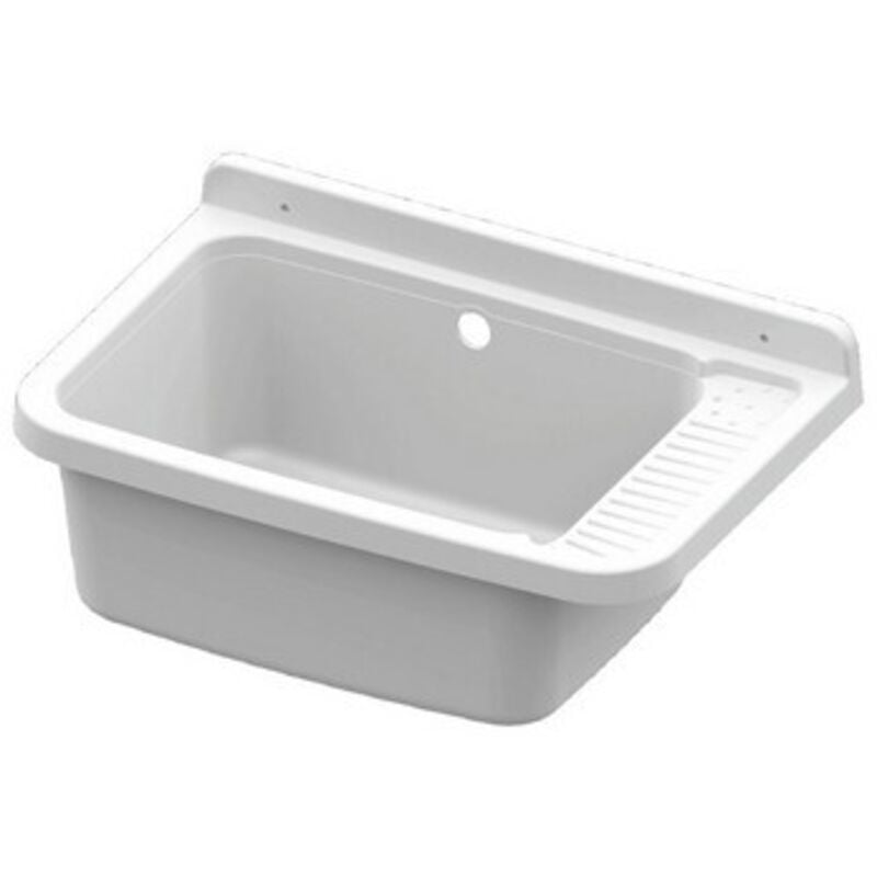foto del prodotto pilozzo in resina bianco cm 58,7 x 37,5 x 25,3