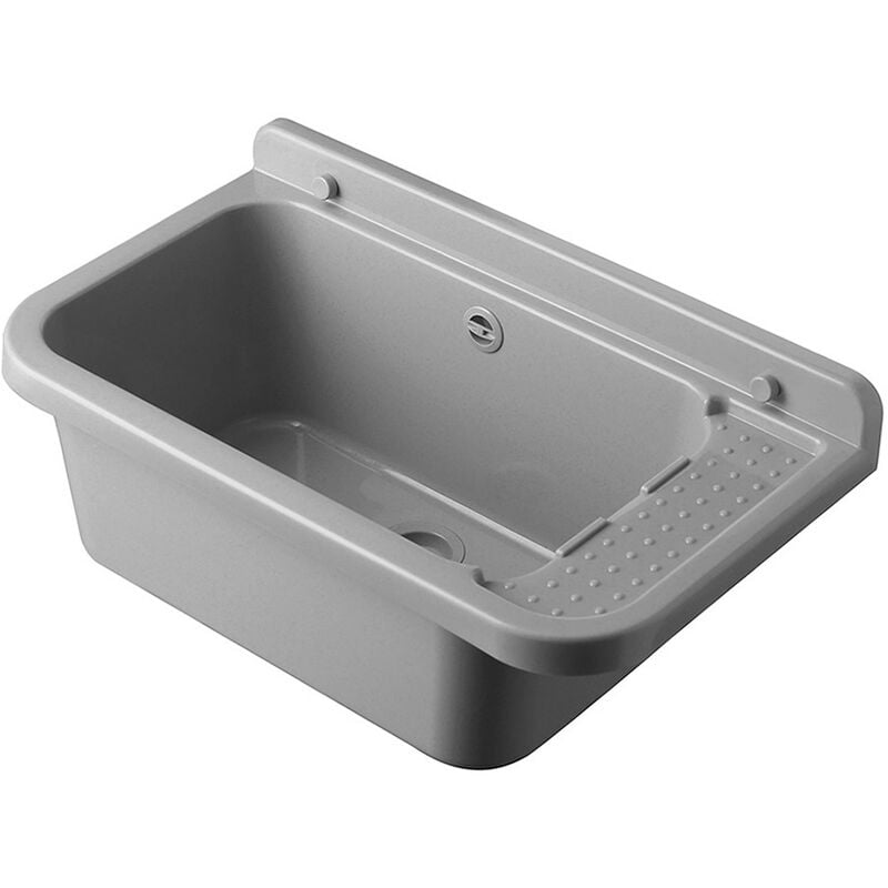 immagine 0 del prodotto pilozzo sospeso grigio 60x34 cm per esterno in resina con portasapone