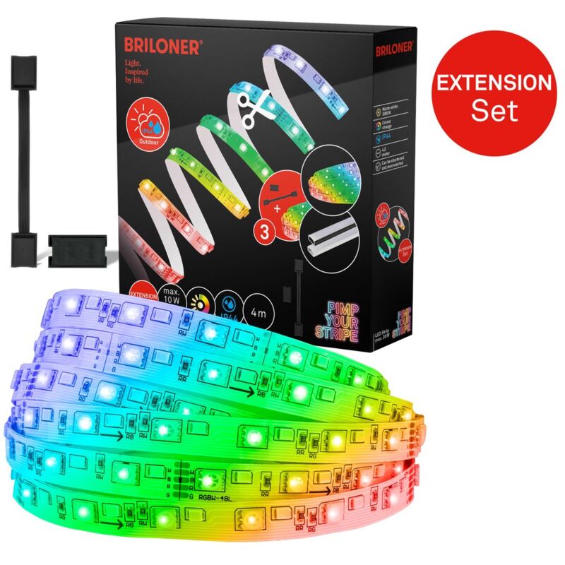 foto del prodotto pimp your stripe set di espansione led strip 4 m, ip44 per esterni, wifi, rgb w