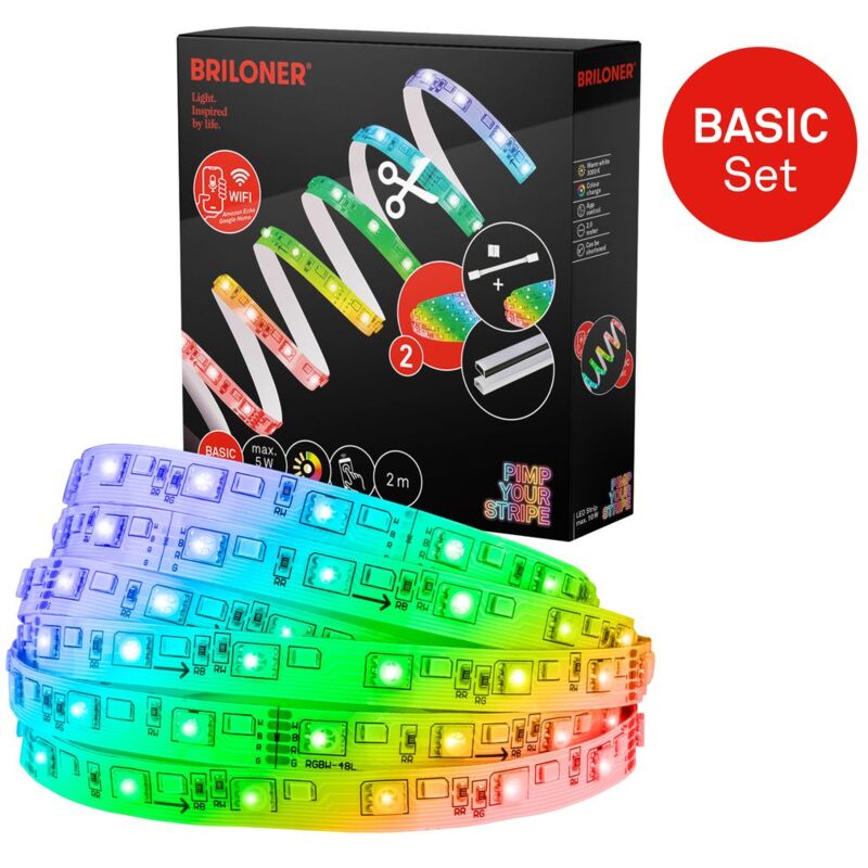 foto del prodotto pimp your stripe set iniziale led strip 2 m, wifi, rgb w