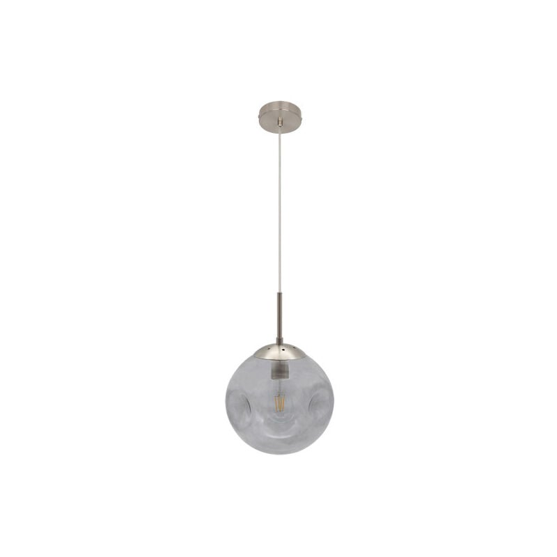 foto del prodotto pinap pendant 1xe27 nickel smoke regx25x25 cm fabrilamp