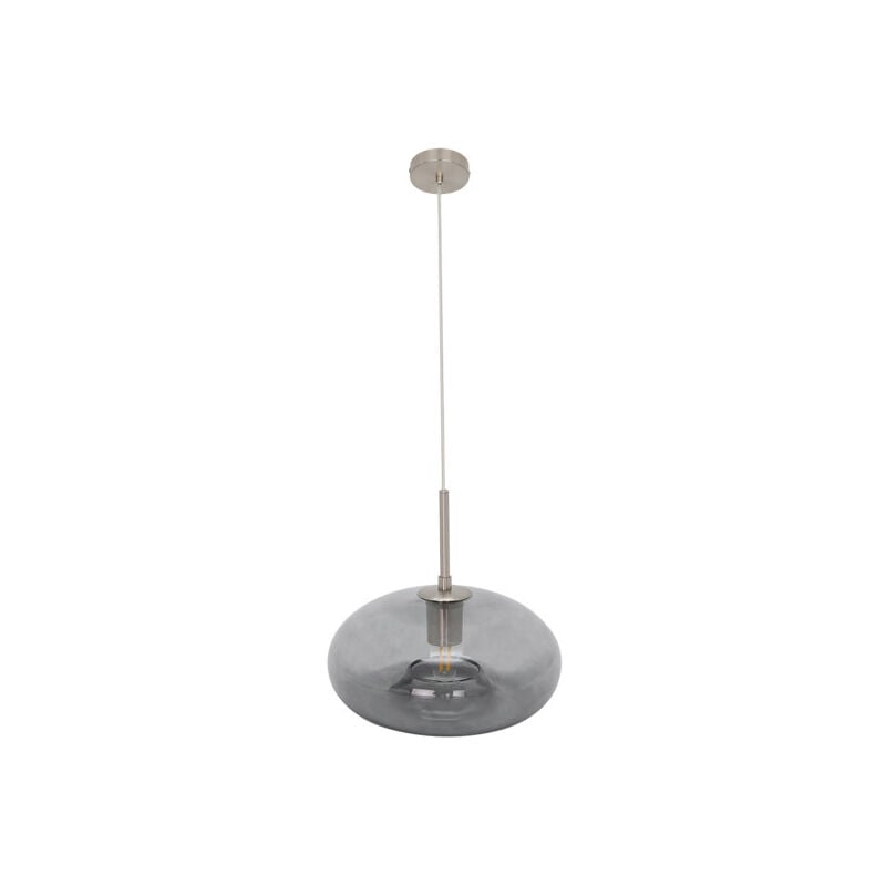 foto del prodotto pinap pendant 1xe27 nickel smoke regx28x28 cm fabrilamp