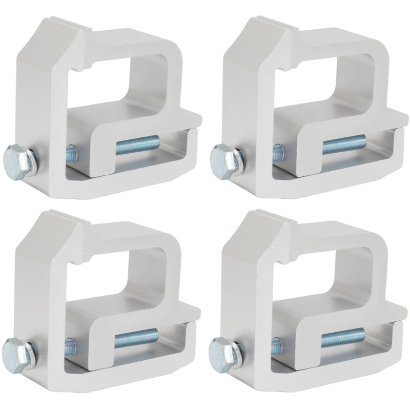 foto del prodotto pinces de montage de camion topper--pinces de capuchon de camion en alliage d'aluminium--4 pièces pinces de capuchon de camion --pinces de montage