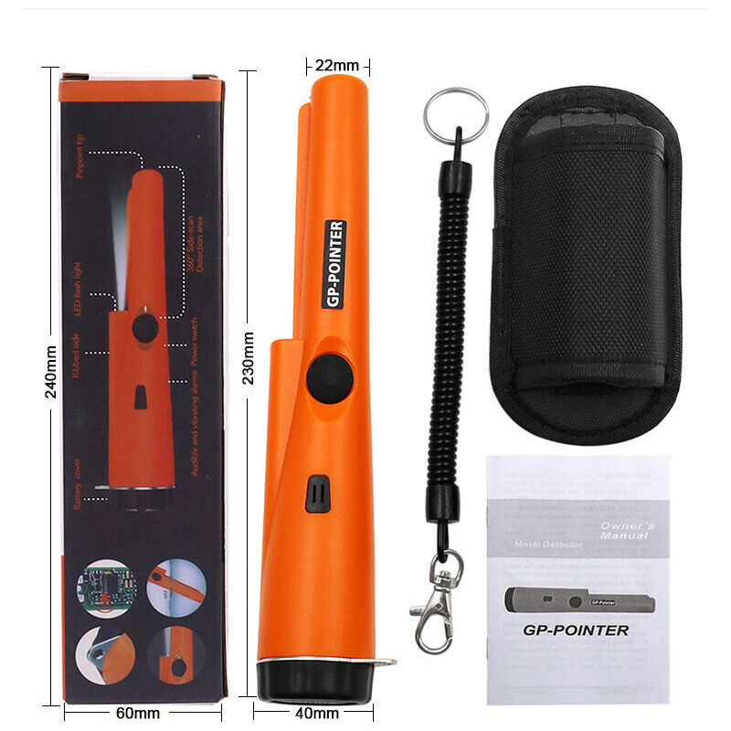 foto del prodotto pinpointer metal detector, metal detector pinpointer accessori per il rilevamento di puntatori metallici impermeabile e scansione ip66 impermeabile